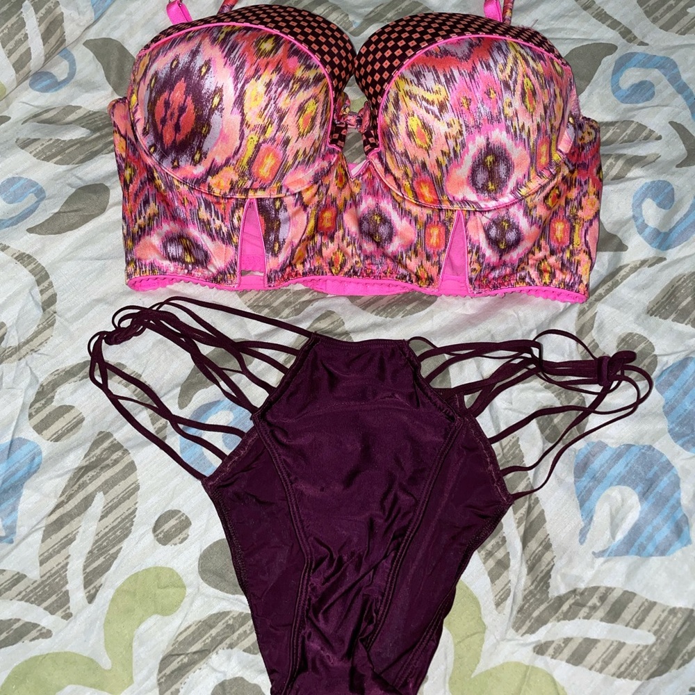 Swimsuit top the bottom was sold separately